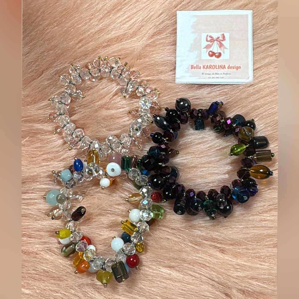 Multicolor Beaded Bracelets Set